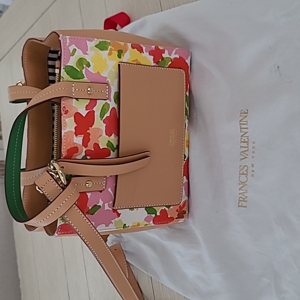 Frances Valentine floral shoulder bag, NWT.